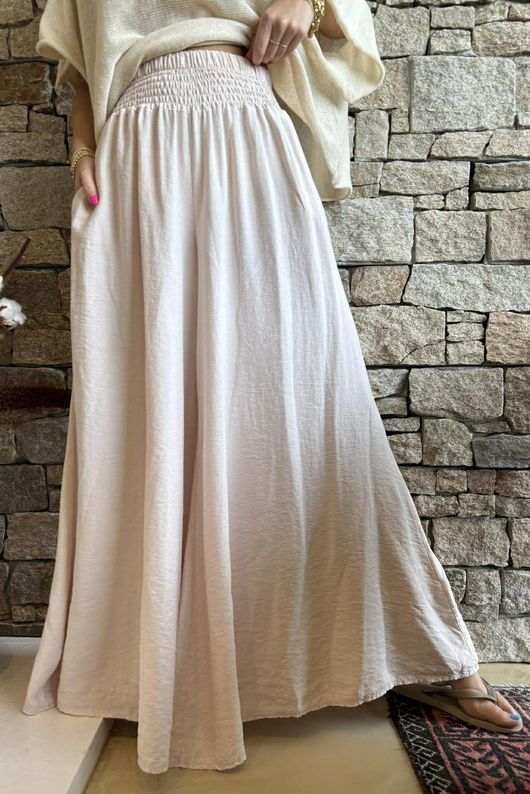 Riviera Palazzo Pant Seashell